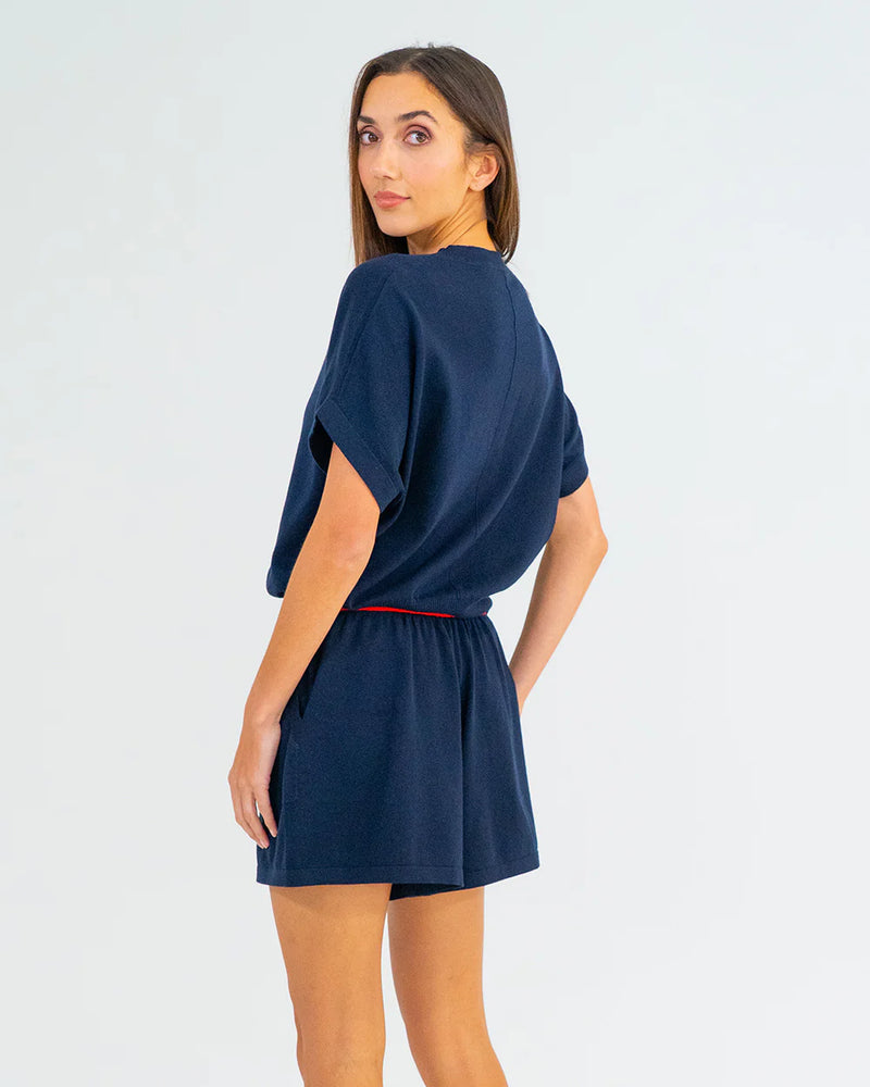 ADELINE KNIT TEE in Navy by ARLINGTON MILNE