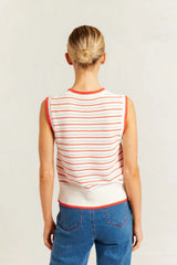 Alessandra ALYSSA VEST in Poppy