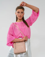 ALEXIS CROSSBODY BAG in Blush Snake by ARLINGTON MILNE