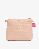 ALEXIS CROSSBODY BAG in Blush Snake by ARLINGTON MILNE