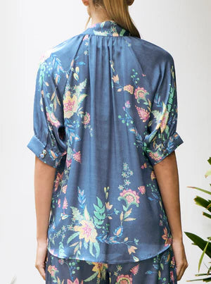 AMALFI FLORA SILK BLOUSE from The Dreamer Label