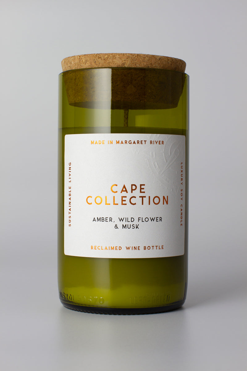 CAPE COLLECTION CANDLE in Amber + Wild Flower