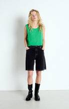 DUMY TANK TOP DUM18B | Green Melange - Darling & Domain
