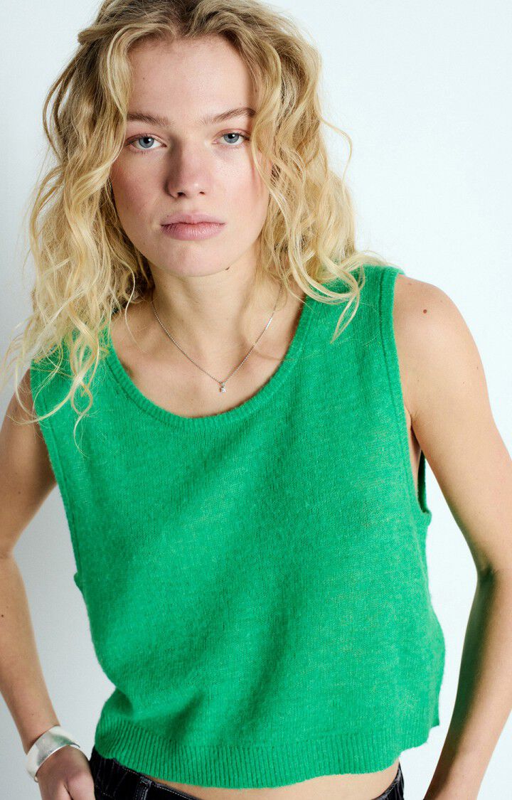 DUMY TANK TOP DUM18B | Green Melange - Darling & Domain