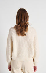 PULLOVER EAST18Q | Mother of Pearl Melange