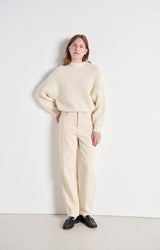 PULLOVER EAST18Q | Mother of Pearl Melange