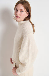 PULLOVER EAST18Q | Mother of Pearl Melange