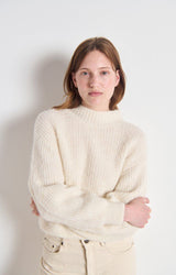 PULLOVER EAST18Q | Mother of Pearl Melange