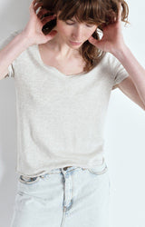 SONOMA V NECK TEE SON33 | Polar Melange