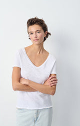 SONOMA V NECK TEE SON33 | White