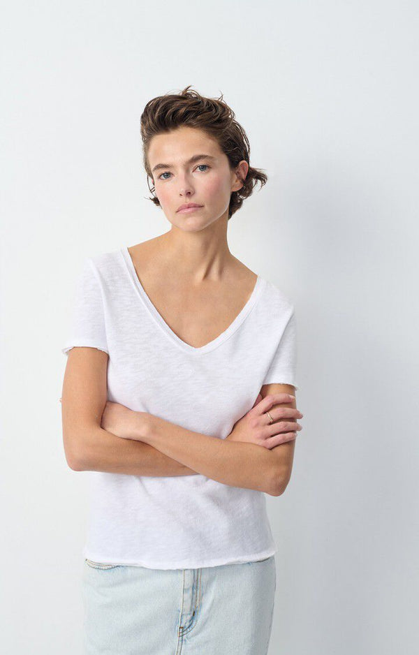 SONOMA V NECK TEE SON33 | White