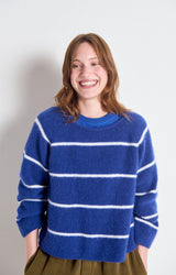 VITOW JUMPER VITO18J | Royal Blue White Stripes - Darling & Domain