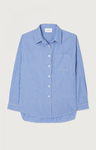 ZATYBAY SHIRT ZAT06A in Aqua Stripes by American Vintage