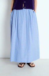 ZATYBAY SKIRT ZAT13A | Aqua Stripes