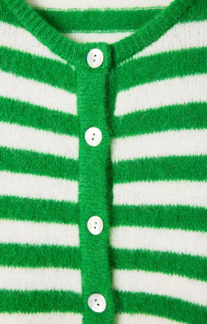 VITOW CARDIGAN VITO19E | Clover Striped White - Darling & Domain