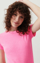 American Vintage Sonoma SON28G short sleeve crew neck t-shirt in acid pink