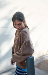 PLIZZY SWEATSHIRT PLI03C in Vintage Chestnut by American Vintage