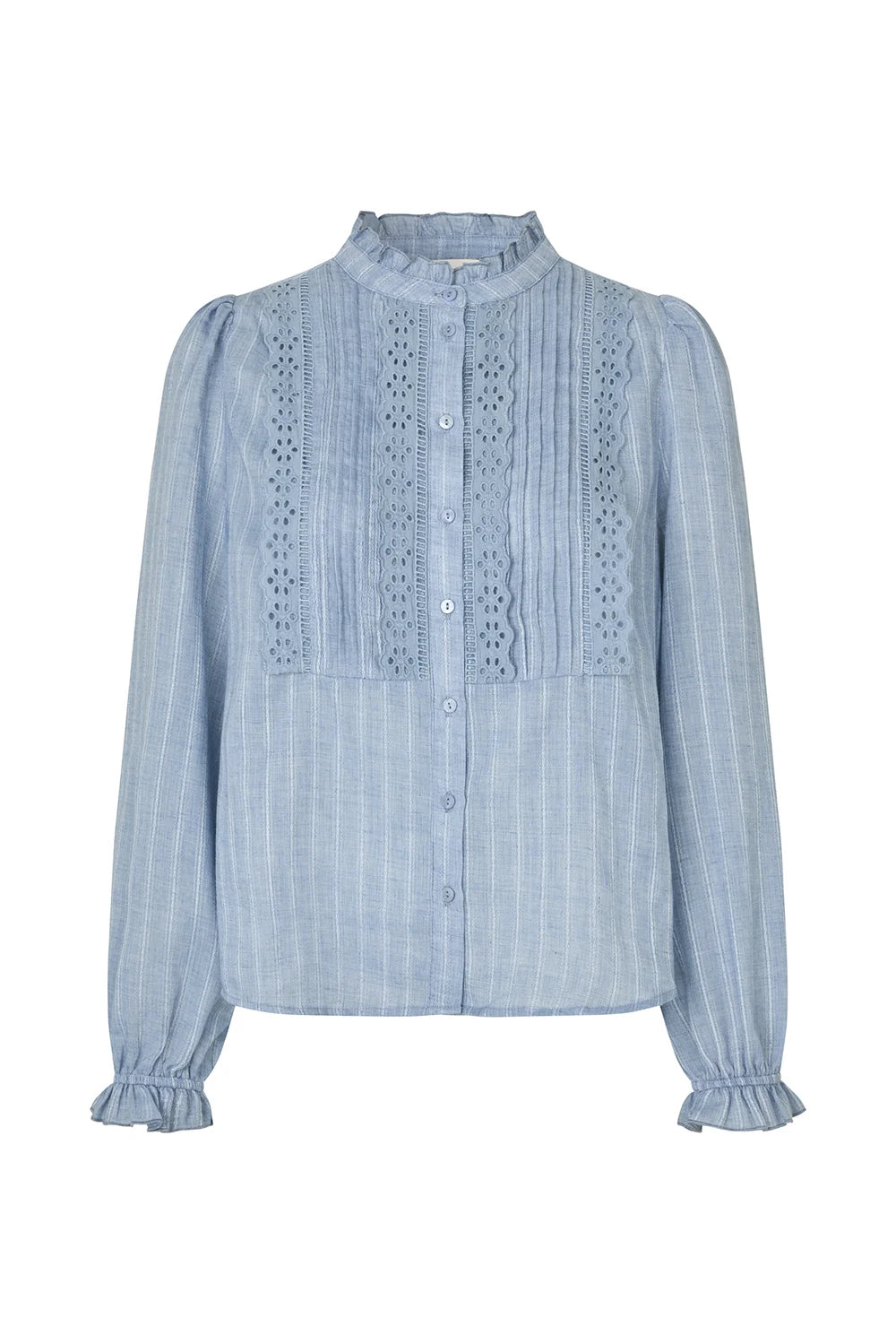 ARIEL LONG SLEEVE SHIRT in Light Blue by Lollys Laundry
