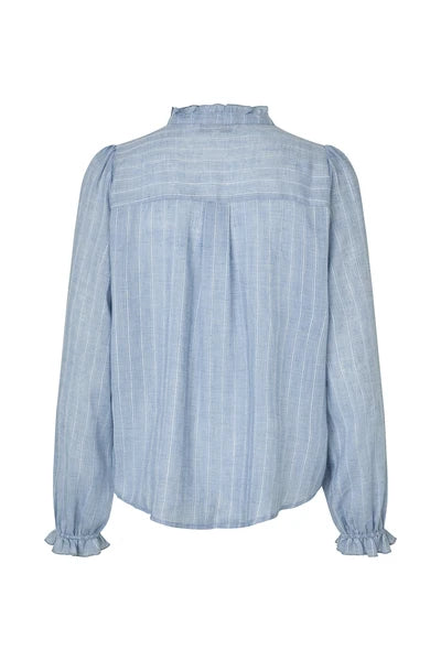 ARIEL LONG SLEEVE SHIRT in Light Blue by Lollys Laundry