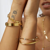 MADISON GOLD CUFF BRACELET