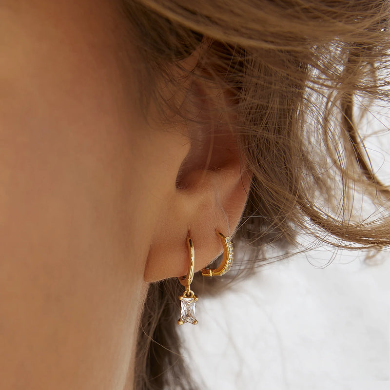 PIP GOLD CHARM EARRINGS