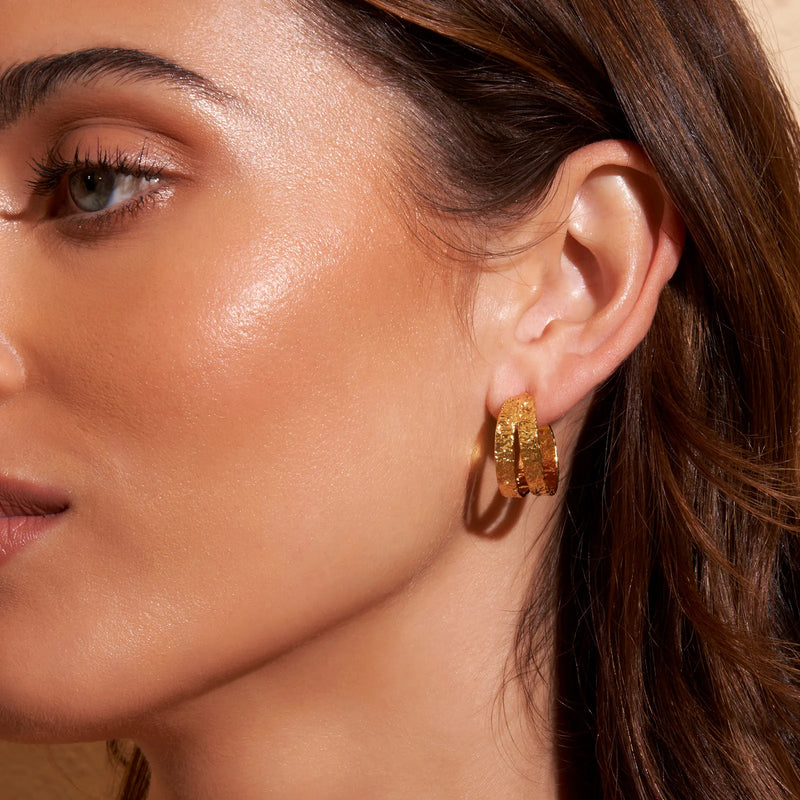 ELODI GOLD HOOP EARRINGS