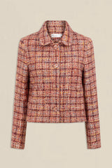 PLUME JACKET in Berry Check from Zoe Kratzmann