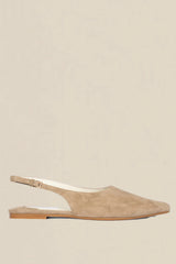 SETTLE SLING BACK in Truffle Suede from Zoe Kratzmann