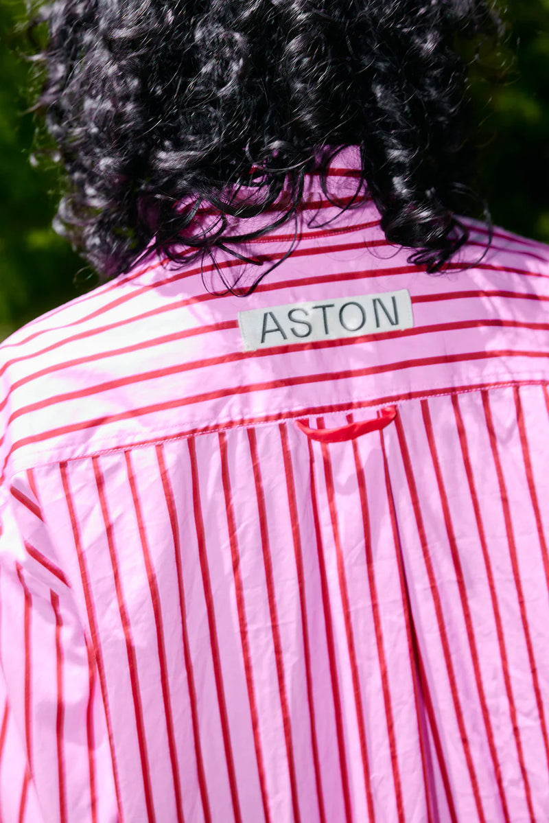 BUDDY SHIRT | Magenta Stripe