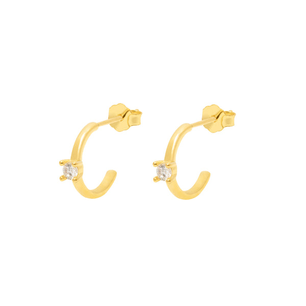 AURA MINI HOOP EARRINGS by Caleo Jewellery