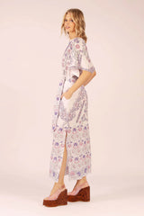 NORMAN HINDI COTTON MAXI DRESS in Hindi White from Lola Australia