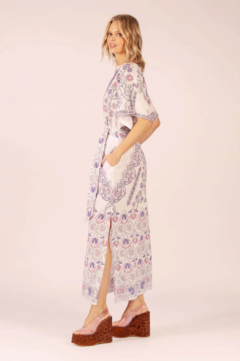 NORMAN HINDI COTTON MAXI DRESS in Hindi White from Lola Australia