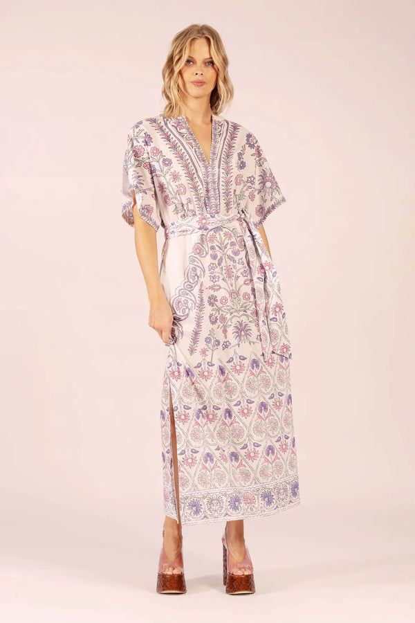 NORMAN HINDI COTTON MAXI DRESS in Hindi White from Lola Australia