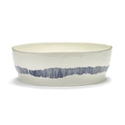 OTTOLENGHI SALAD BOWL in White + Blue Stripes with Serax