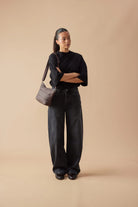 CLOUD STASH BASE CROSSBODY BAG in Chocolate by Base Supply