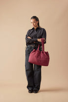 SCRUNCH BASE in Burgundy + Burgundy by Base Supply