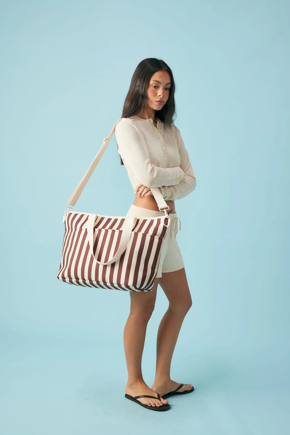 COOLER BASE in Cocoa Stripe by Base Supply