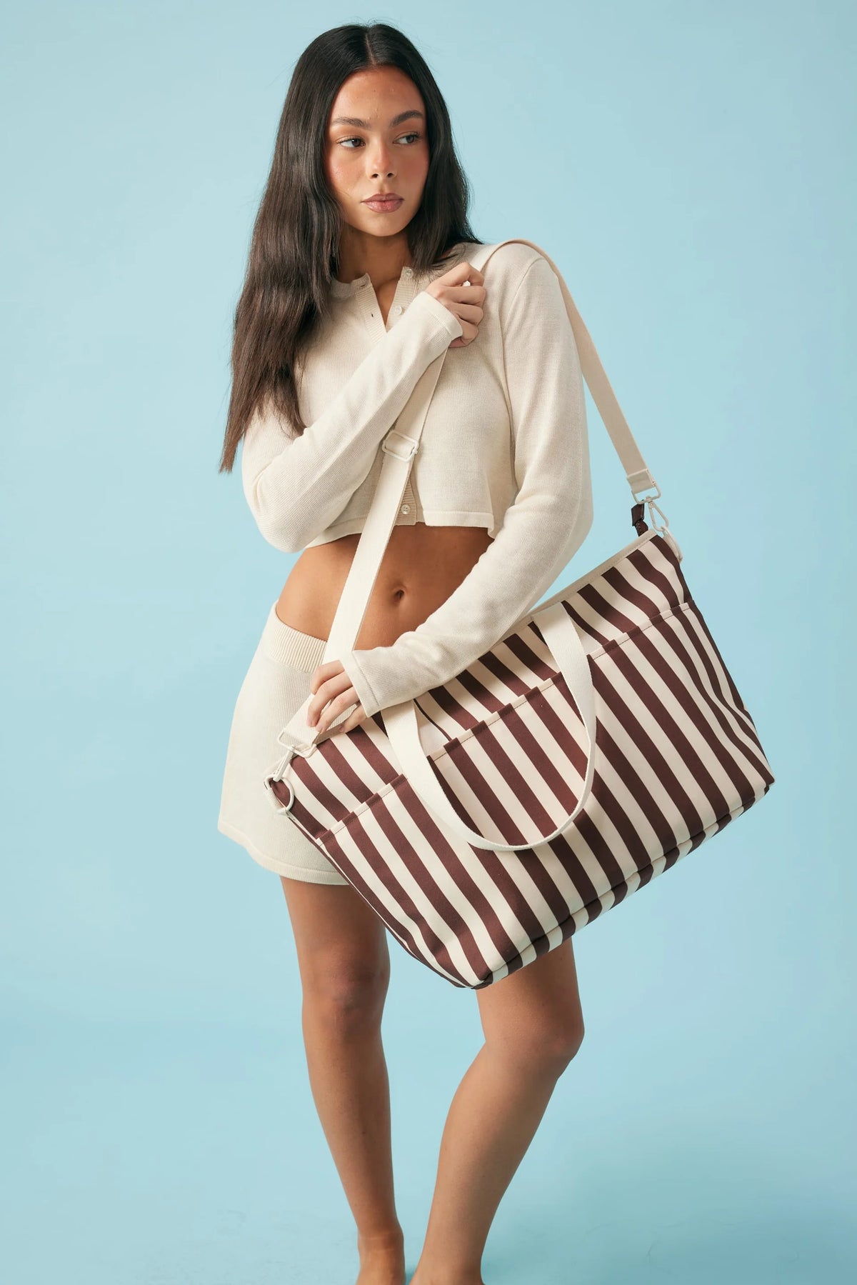 COOLER BASE in Cocoa Stripe by Base Supply