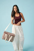 MIDI COOL BASE in Cocoa Stripe by Base Supply