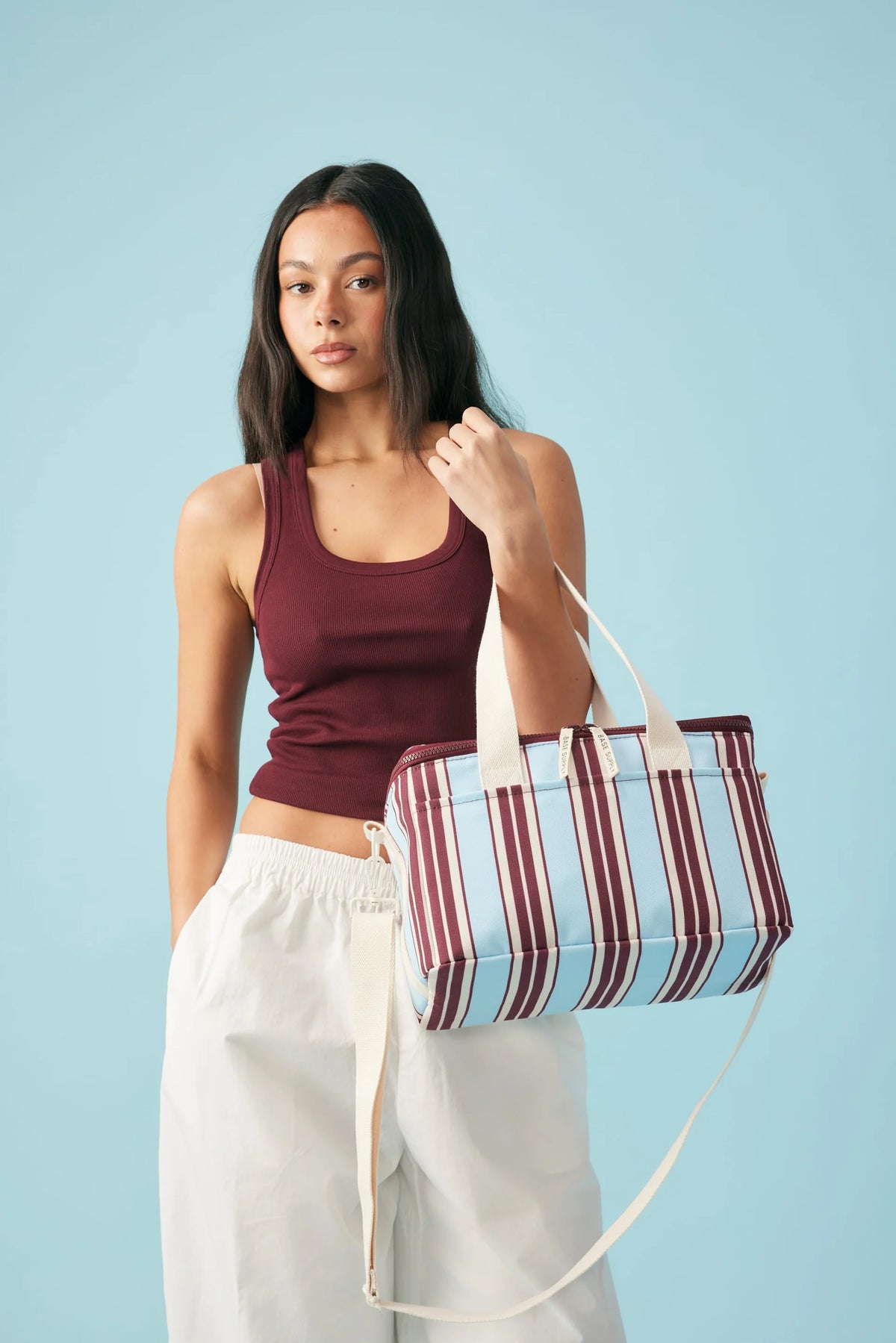 MIDI COOL BASE in Mulberry Stripe by Base Supply