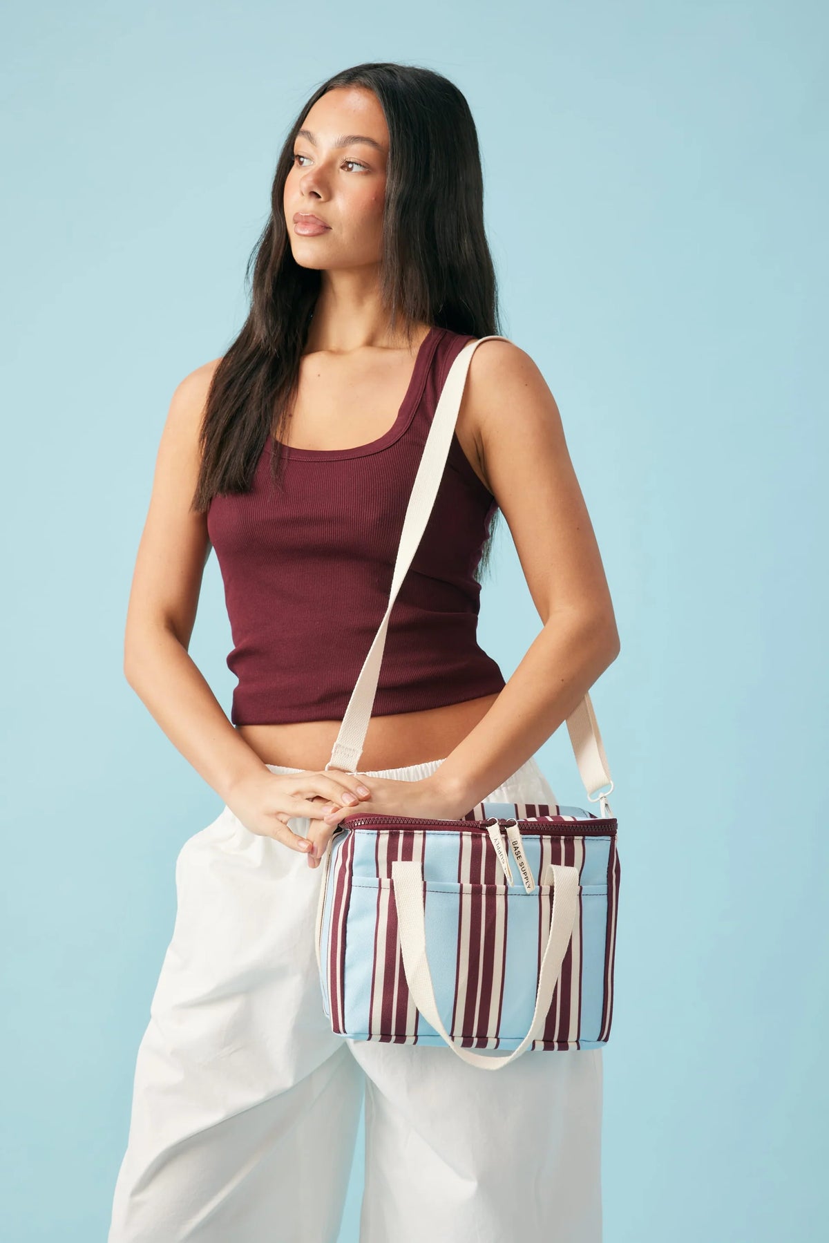 LUNCH BASE in Mulberry Stripe by Base Supply