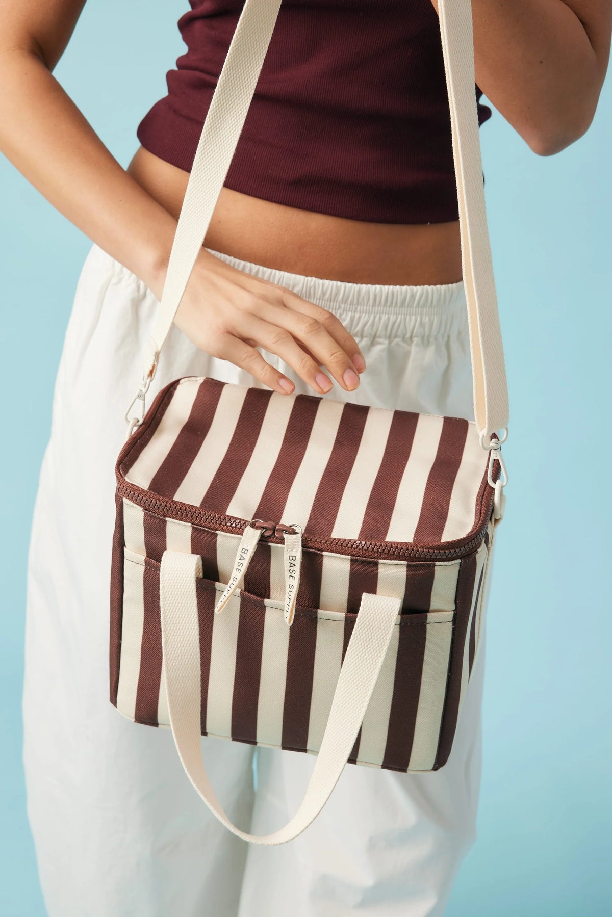 LUNCH BASE in Cocoa  Stripe by Base Supply
