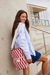 BOTTLE BASE COAST | Burgundy + Peony Check