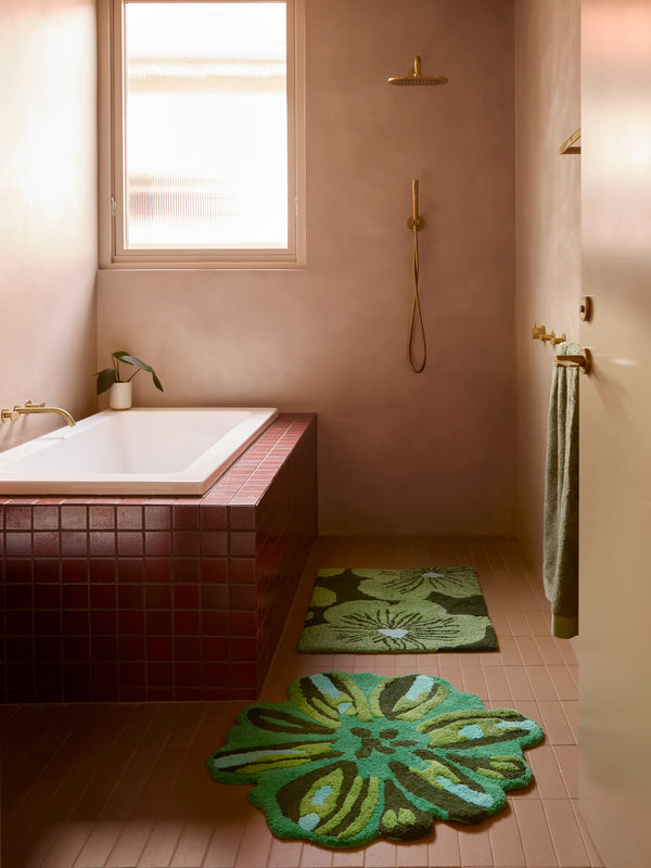 BATH MAT in Jardin Green from Bonnie and Neil