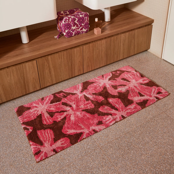 LONG BATH MAT in Mave Pink from Bonnie and Neil
