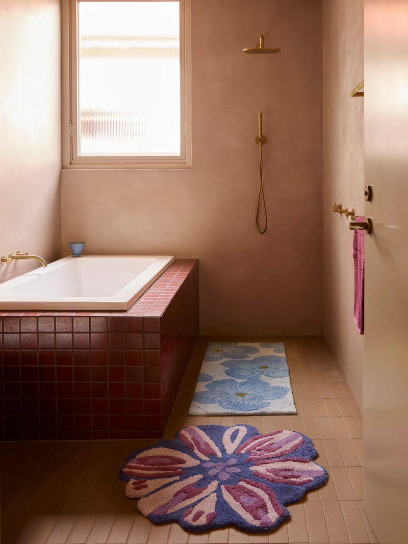 BATH MAT in Jardin Blue from Bonnie and Neil