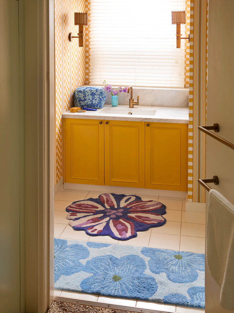 BATH MAT in Jardin Blue from Bonnie and Neil