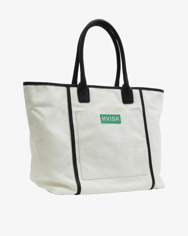 BOAT CANVAS STRUCTURE TOTE BAG in Fine Beige by HVISK