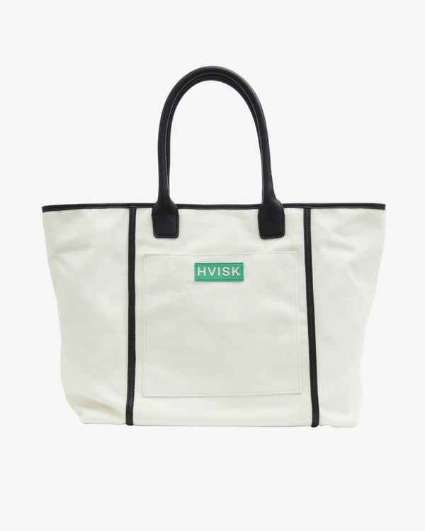 BOAT CANVAS STRUCTURE TOTE BAG in Fine Beige by HVISK