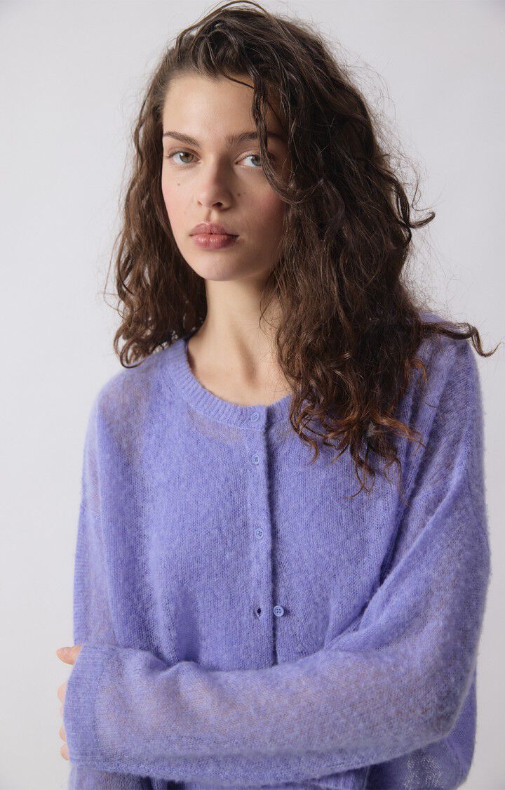 BODYROW CARDIGAN BOD19A in Provence Melange by American Vintage
